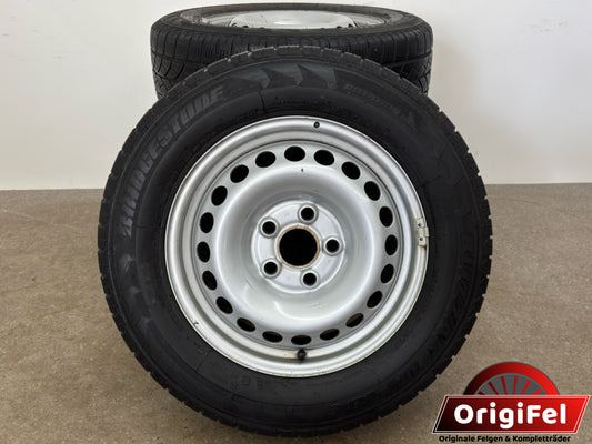 Original VW T5 T6 Transporter Kastenwagen 16 Zoll Winterräder Winterreifen Felgen 7H0601027D Stahlfelgen 6,5x16 ET51 215/65 R16 C 106 104T KBA 44544 5x120 Winterradsatz M+S