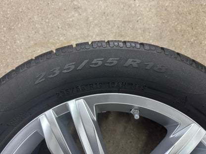 Original VW Tiguan II 2 Sebring 18 Zoll Winterräder Winterreifen Felgen 5NA601025M 5NA601025AQ Alufelgen 235/55 R18 104H M+S R-Line Silber Allspace AD1 5NA RDKS Winterradsatz
