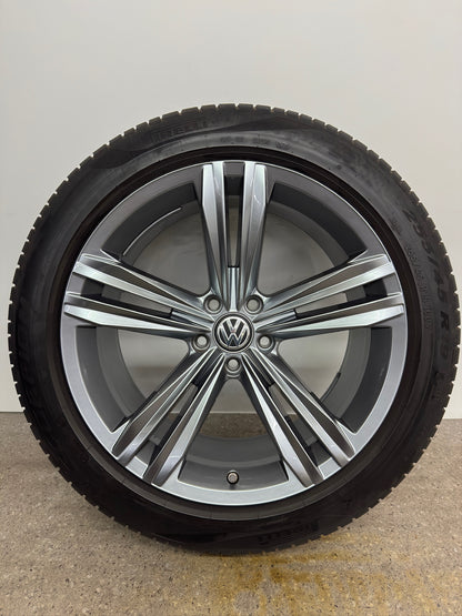 Original VW Tiguan II 2 Sebring 19 Zoll Sommerräder Sommerreifen Felgen 5NA601025E Alufelgen R-Line Allspace 255/45 R19 100V 5x112 8,5x19 ET38 SUV Anthrazit RDKS AD1 5NA 5N Sommerradsatz