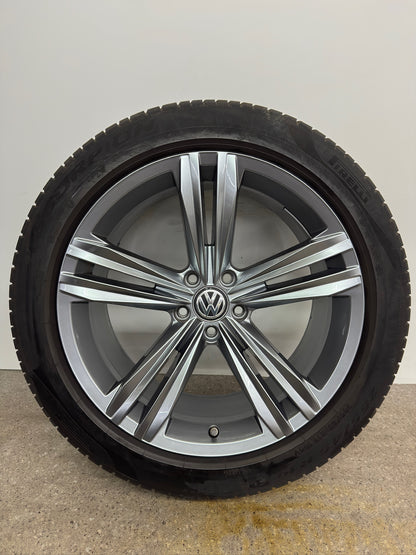 Original VW Tiguan II 2 Sebring 19 Zoll Sommerräder Sommerreifen Felgen 5NA601025E Alufelgen R-Line Allspace 255/45 R19 100V 5x112 8,5x19 ET38 SUV Anthrazit RDKS AD1 5NA 5N Sommerradsatz