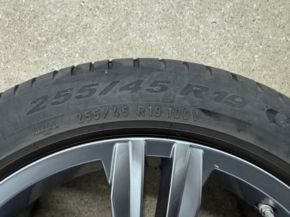 Original VW Tiguan II 2 Sebring 19 Zoll Sommerräder Sommerreifen Felgen 5NA601025E Alufelgen R-Line Allspace 255/45 R19 100V 5x112 8,5x19 ET38 SUV Anthrazit RDKS AD1 5NA 5N Sommerradsatz