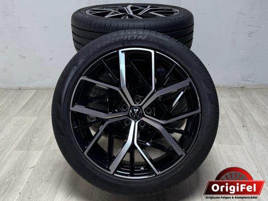 WIE NEU Original VW Tiguan III 3 Tayron CTI 20 Zoll Cannes Sommerräder Sommerreifen Felgen 571601025N Alufelgen R-Line 235/45 R20 101V Hankook 8x20 ET38 5x112 Sommerradsatz Kompletträder