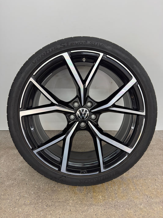 Top Zustand Original VW Tiguan R II 2 5N Estoril 21 Zoll Felgen 5NA601025AK Alufelgen AD1 5x112 8,5x21 ET38 MwSt. Brutto Felgensatz R-Line Volkswagen (REIFEN NUR TRANSPORTSCHUTZ)