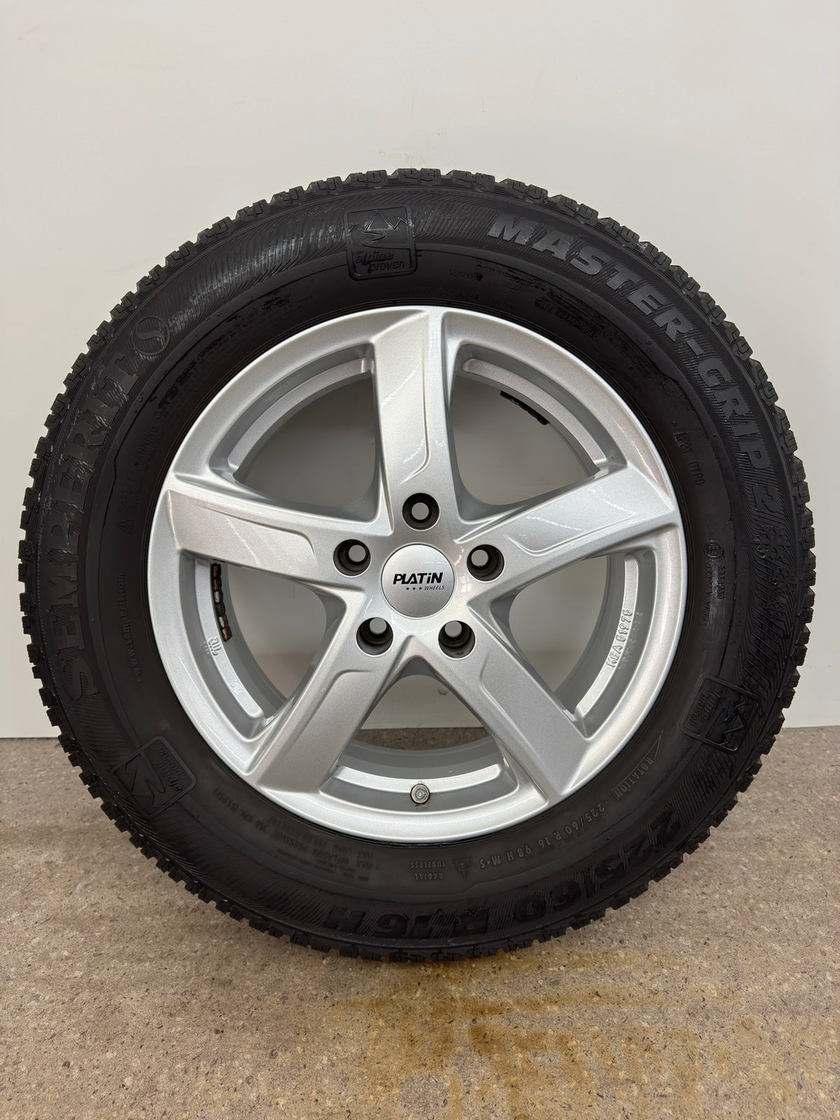 Renault Kadjar 2WD 4WD RFE Talisman Grandtour RFD 16 Zoll Winterräder Winterreifen Felgen Alufelgen 225/60 R16 98H Silber M+S 5x114,3 6,5x16 ET38 RDKS Winterradsatz