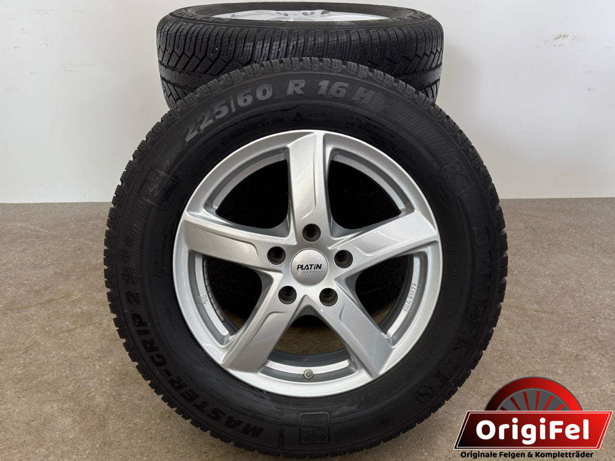 Renault Kadjar 2WD 4WD RFE Talisman Grandtour RFD 16 Zoll Winterräder Winterreifen Felgen Alufelgen 225/60 R16 98H Silber M+S 5x114,3 6,5x16 ET38 RDKS Winterradsatz