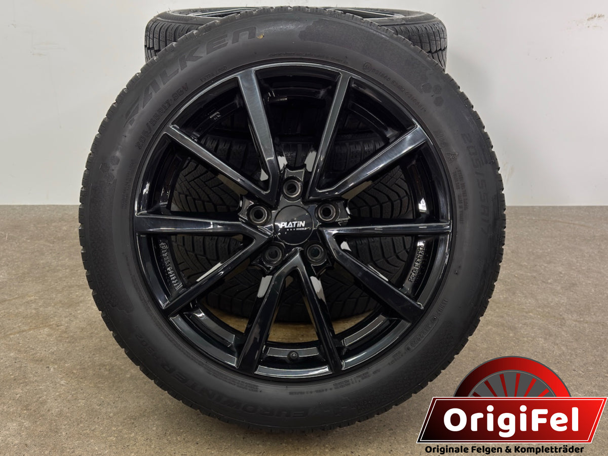 TOP DOT23 Skoda Octavia IV 4 NX Yeti 5L VW T-Roc A1 Cabriolet Golf VII 7 ALLTRACK Passat B7 365 Sharan 7N Audi Q2 GA Seat Alhambra 17 Zoll Winterräder Winterreifen Felgen Alufelgen 205/55 R17 95V