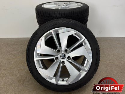 TOP 7-6,5mm Original Skoda Octavia IV NX 18 Zoll Comet Winterräder Winterreifen Felgen 5E3601025AQ 5E3601025AP 5E3601025M 5E3601025N RS Line Scout 225/45 R18 91Y Winterradsatz MwSt.