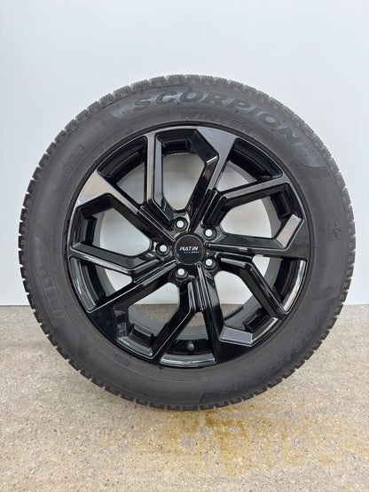 TOP 7-6mm VW Tiguan II 2 5N Skoda Kodiaq I 1 NS 18 Zoll Winterräder Winterreifen Felgen Alufelgen Schwarz 235/55 R18 104H M+S 7x18 ET43 KBA 53325 Allspace R-Line Winterradsatz MwSt. SUV Pirelli