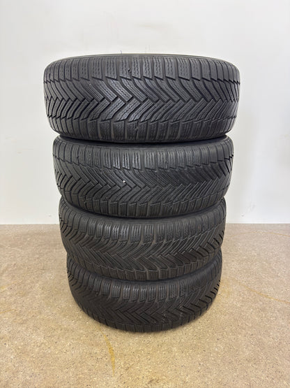 TOP 7,3 / 6,5mm VW Touran II 2 5T Skoda Yeti 5L 16 Zoll Winterräder Winterreifen Felgen Alufelgen KBA49303 Silber 215/60 R16 99H Michelin Alpin 6 Winterradsatz M+S