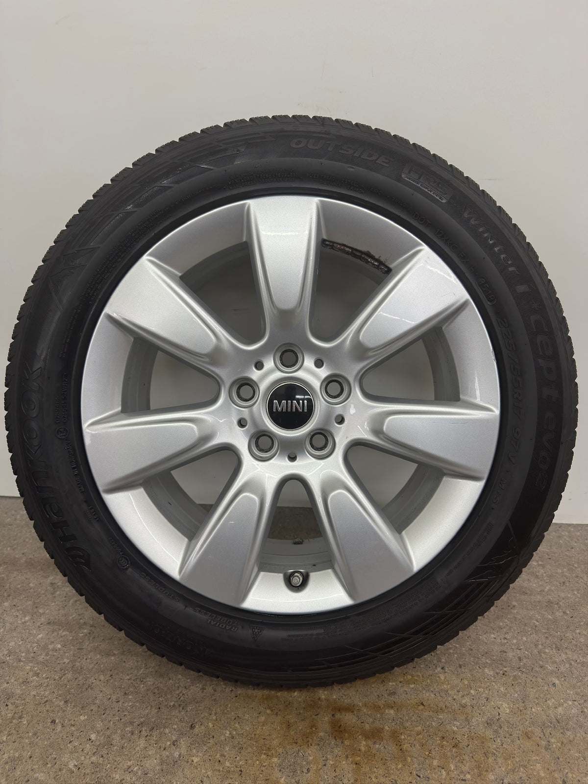TOP 7,5 / 6,5mm Original Mini Countryman F60 Sty. 530 17 Zoll Winterräder Winterreifen Felgen Alufelgen 6868276 Silber Styling 225/55 R17 97V RDKS RDCi Winterradsatz MwSt.