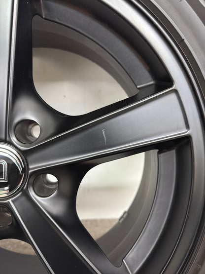 TOP 7,5mm VW T-Cross C1 Polo VI 6 AW New Beetle MJ Skoda Scala Kamiq NW Audi A1 GB TT 8N A2 8Z 16 Zoll Winterräder Winterreifen Felgen Alufelgen Schwarz M+S 205/55 R16 91H Winterradsatz