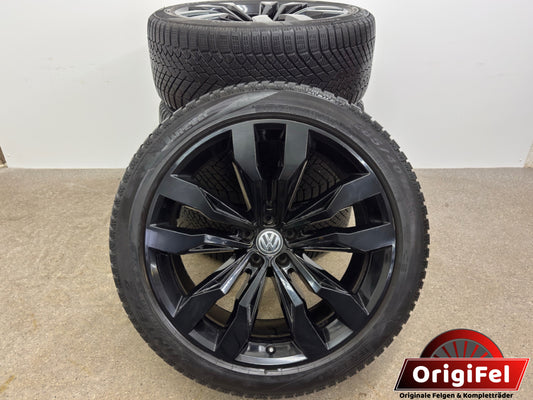 TOP 7 / 6 mm Original VW Touareg III 3 CR 21 Zoll Suzuka Winterräder Winterreifen Felgen 760601025D 760601025L Alufelgen R R-Line Schwarz 285/40 R21 109V 9,5x21 ET31 5x112 SUV M+S Winterradsatz MwSt.