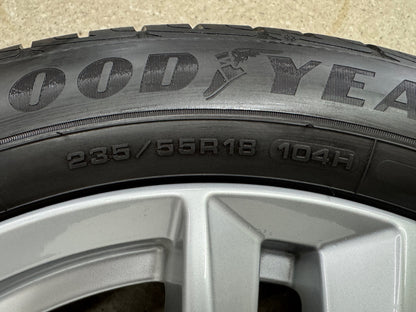 TOP 7,8 / 6,8mm Original Volvo XC40 X 536 S90 V90 Cross Country 18 Zoll Winterräder Winterrreifen Felgen 31362866 Alufelgen 235/55 R18 104H M+S SUV Silber Winterradsatz 5x108 7,5x18 ET50,5