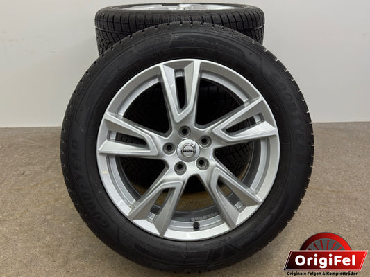 TOP 7,8 / 6,8mm Original Volvo XC40 X 536 S90 V90 Cross Country 18 Zoll Winterräder Winterrreifen Felgen 31362866 Alufelgen 235/55 R18 104H M+S SUV Silber Winterradsatz 5x108 7,5x18 ET50,5