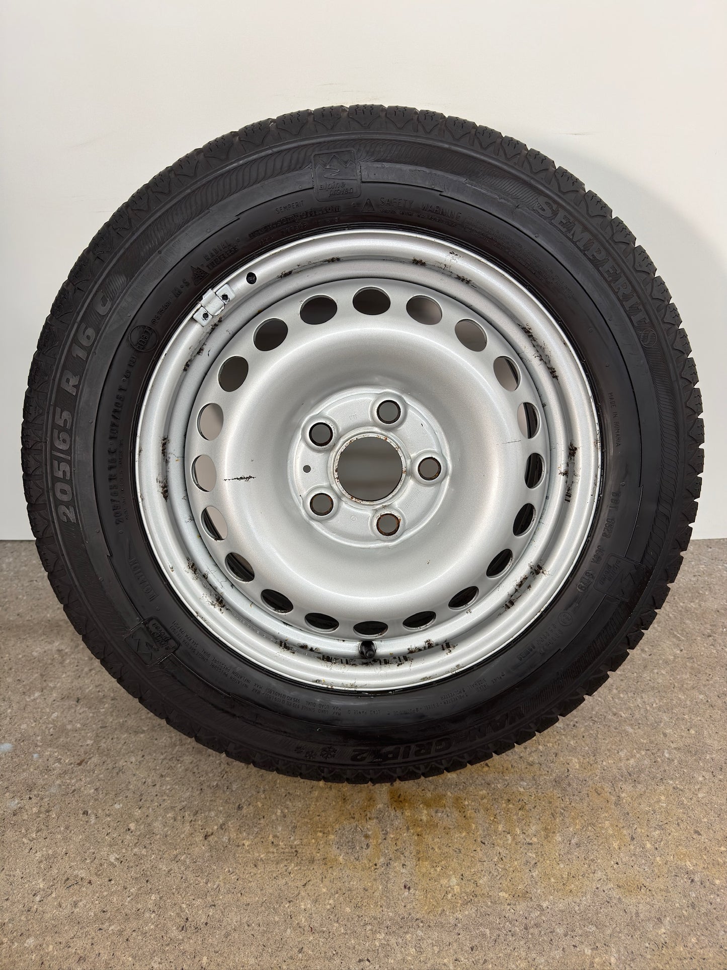 TOP 8 - 7mm Original VW T5 T6 Transporter Kastenwagen 16 Zoll Winterräder Winterreifen Felgen 7F0601027 Stahlfelgen 6,5x16 ET51 205/65 R16 C 107 105T 103T 5x120 Winterradsatz M+S