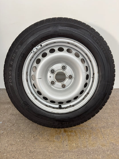TOP 8 - 7mm Original VW T5 T6 Transporter Kastenwagen 16 Zoll Winterräder Winterreifen Felgen 7F0601027 Stahlfelgen 6,5x16 ET51 205/65 R16 C 107 105T 103T 5x120 Winterradsatz M+S