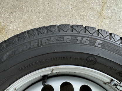 TOP 8 - 7mm Original VW T5 T6 Transporter Kastenwagen 16 Zoll Winterräder Winterreifen Felgen 7F0601027 Stahlfelgen 6,5x16 ET51 205/65 R16 C 107 105T 103T 5x120 Winterradsatz M+S