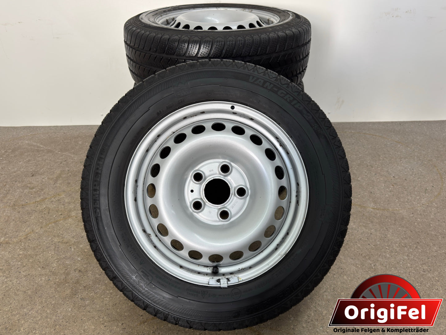 TOP 8 - 7mm Original VW T5 T6 Transporter Kastenwagen 16 Zoll Winterräder Winterreifen Felgen 7F0601027 Stahlfelgen 6,5x16 ET51 205/65 R16 C 107 105T 103T 5x120 Winterradsatz M+S