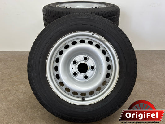 TOP 9 / 8 mm Original VW T5 T6 Transporter Kastenwagen 16 Zoll Winterräder Winterreifen Felgen 7F0601027 Stahlfelgen 6,5x16 ET51 205/65 R16 C 105 103T 5x120 Winterradsatz M+S