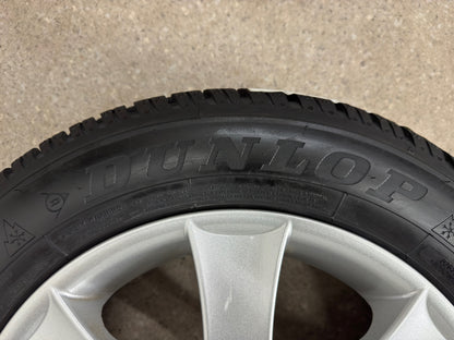 TOP Audi A1 8X Skoda Fabia 5J 6V Roomster Rapid NH VW Cross Polo 6R 9N 15 Zoll Winterräder Winterreifen Felgen Alufelgen 185/60 R15 88T M+S Winterkomplettradsatz Silber KBA47826 5x100