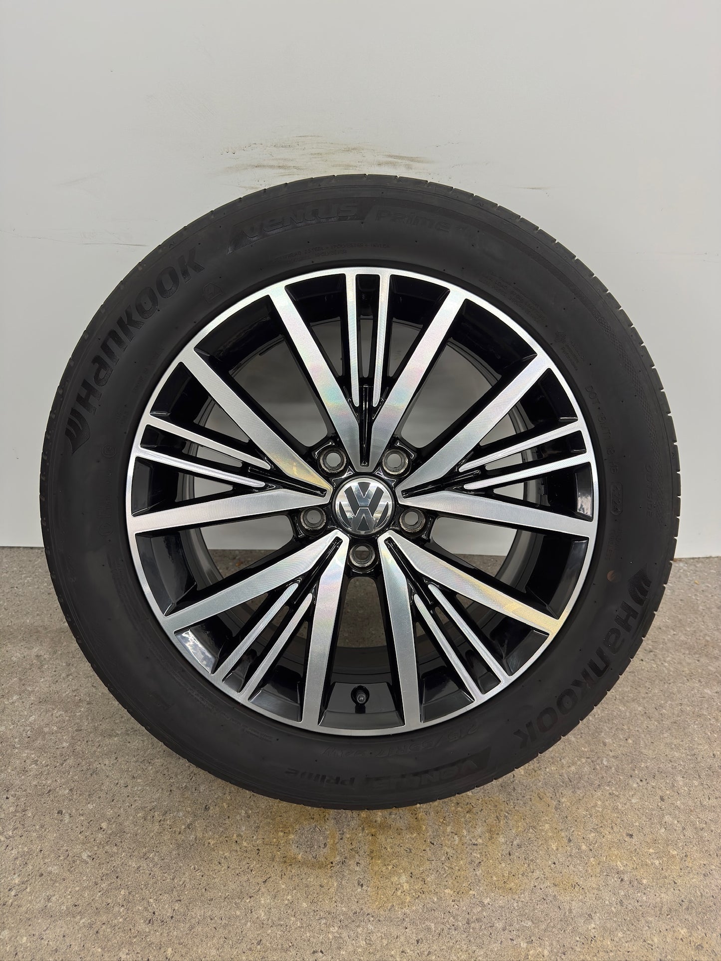 TOP DOT2024 Original VW Beetle 5C Linas 17 Zoll Sommerräder Sommerreifen Felgen 5C0601025BQ Alufelgen 215/55 R17 94W Sport Cabriolet Facelift Sommerradsatz Schwarz-Silber glanzgedreht