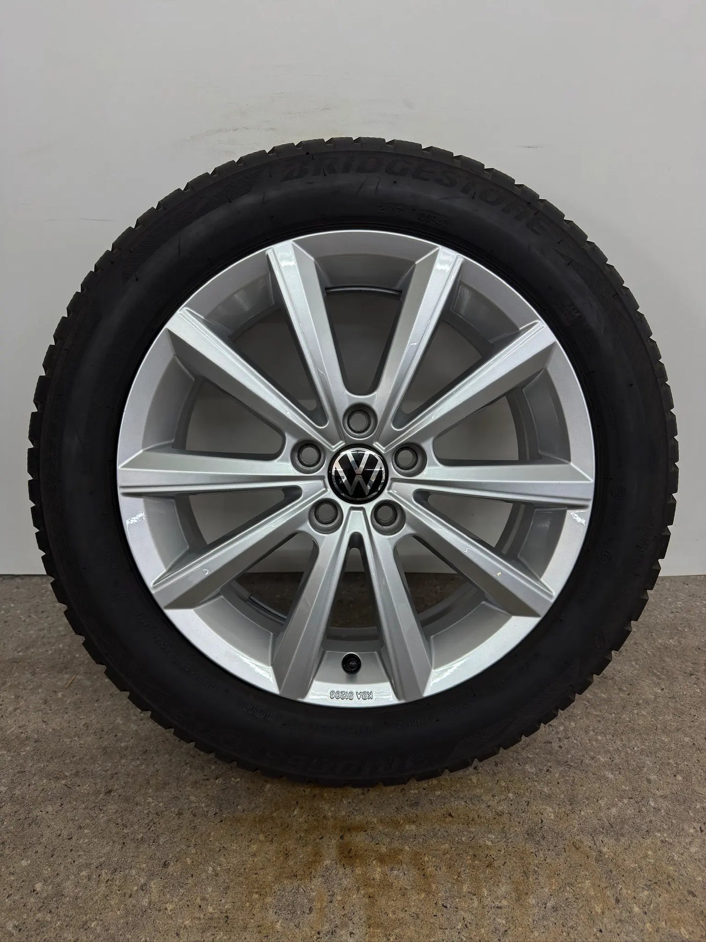 TOP DOT22 Original VW Polo VI 6 2G AW 16 Zoll Merano Winterräder Winterreifen Felgen 2G0601025A 2G0071496 Alufelgen 185/60 R16 90H KBA 51206 R-Line Silber 5x100 6x16 ET45 Winterradsatz