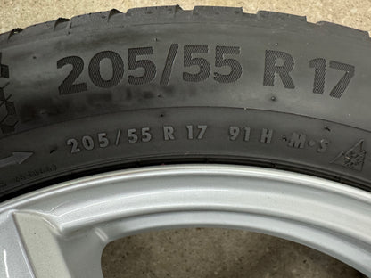 TOP DOT22 Skoda Octavia IV NX 17 Zoll Winterräder Winterreifen Felgen Alufelgen Silber 205/55 R17 91H KBA52975 M+S Limousine Kombi Winterradsatz MwSt.