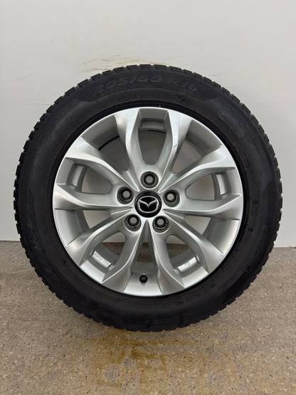 TOP Mazda 3 CX-3 BL BM BN 16 Zoll Felgen Alufelgen Silber 6,5x16 ET50 5x114,3 REIFEN NUR TRANSPORTSCHUTZ Sport KBA49266 Felgensatz Alufelgensatz MwS. ausweisbar