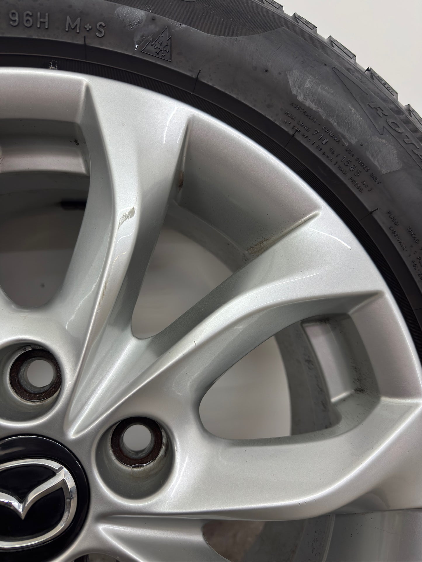 TOP Mazda 3 CX-3 BL BM BN 16 Zoll Felgen Alufelgen Silber 6,5x16 ET50 5x114,3 REIFEN NUR TRANSPORTSCHUTZ Sport KBA49266 Felgensatz Alufelgensatz MwS. ausweisbar