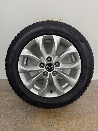 TOP Mazda 3 CX-3 BL BM BN 16 Zoll Felgen Alufelgen Silber 6,5x16 ET50 5x114,3 REIFEN NUR TRANSPORTSCHUTZ Sport KBA49266 Felgensatz Alufelgensatz MwS. ausweisbar