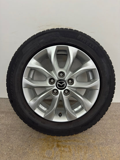 TOP Mazda 3 CX-3 BL BM BN 16 Zoll Felgen Alufelgen Silber 6,5x16 ET50 5x114,3 REIFEN NUR TRANSPORTSCHUTZ Sport KBA49266 Felgensatz Alufelgensatz MwS. ausweisbar
