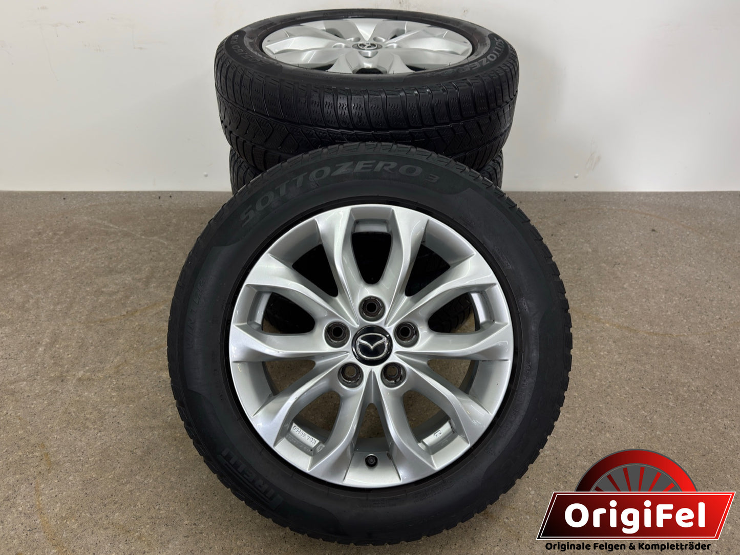 TOP Mazda 3 CX-3 BL BM BN 16 Zoll Felgen Alufelgen Silber 6,5x16 ET50 5x114,3 REIFEN NUR TRANSPORTSCHUTZ Sport KBA49266 Felgensatz Alufelgensatz MwS. ausweisbar