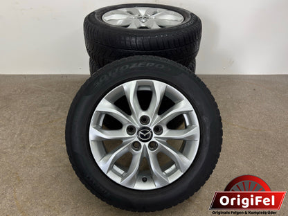 TOP Mazda 3 CX-3 BL BM BN 16 Zoll Felgen Alufelgen Silber 6,5x16 ET50 5x114,3 REIFEN NUR TRANSPORTSCHUTZ Sport KBA49266 Felgensatz Alufelgensatz MwS. ausweisbar