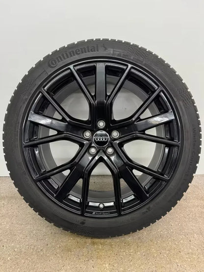 TOP Original Audi Q3 RSQ3 F3 FJ 20 Zoll Winterräder Winterreifen Felgen 83A601025A 83A601025T Alufelgen Audi Sport RS Q3 Schwarz Black 8,5x20 ET38 5x112 255/40 R20 101W Winterradsatz Sportback