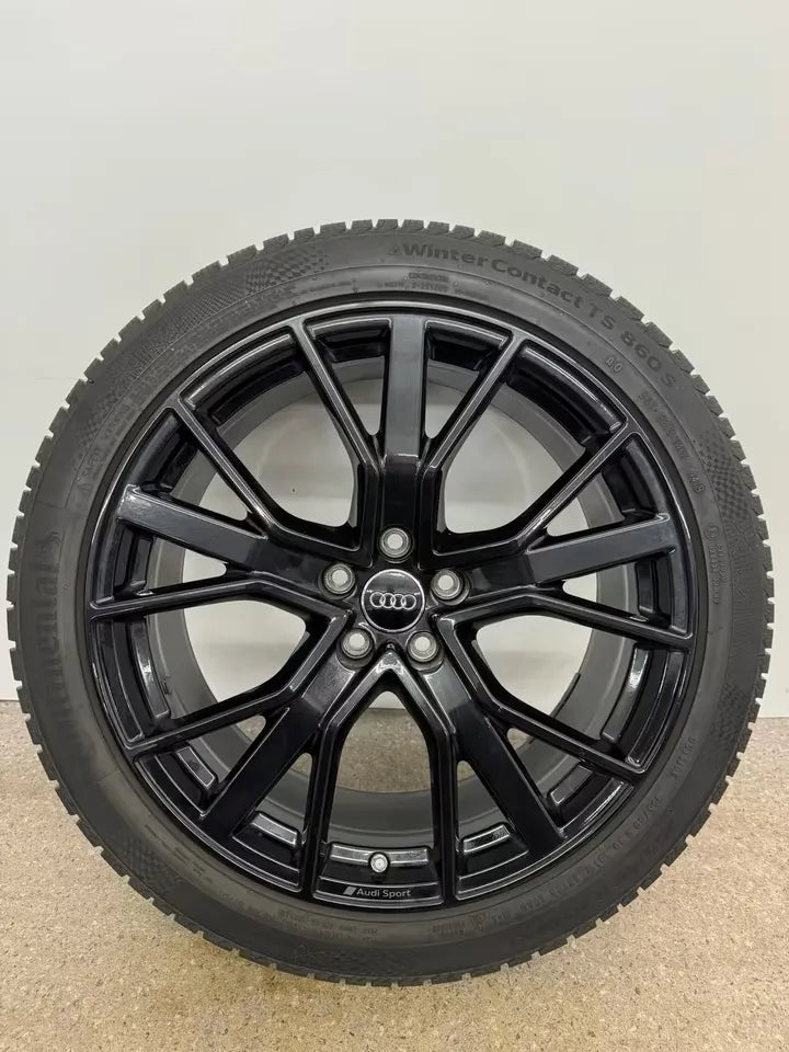 TOP Original Audi Q3 RSQ3 F3 FJ 20 Zoll Winterräder Winterreifen Felgen 83A601025A 83A601025T Alufelgen Audi Sport RS Q3 Schwarz Black 8,5x20 ET38 5x112 255/40 R20 101W Winterradsatz Sportback