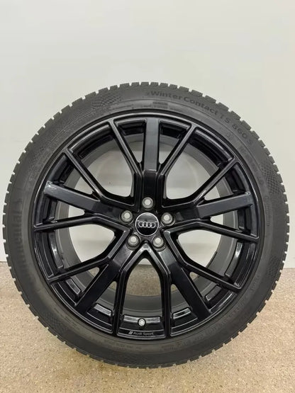 TOP Original Audi Q3 RSQ3 F3 FJ 20 Zoll Winterräder Winterreifen Felgen 83A601025A 83A601025T Alufelgen Audi Sport RS Q3 Schwarz Black 8,5x20 ET38 5x112 255/40 R20 101W Winterradsatz Sportback