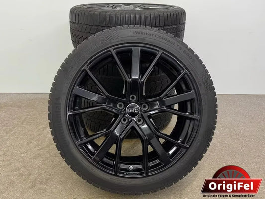 TOP Original Audi Q3 RSQ3 F3 FJ 20 Zoll Winterräder Winterreifen Felgen 83A601025A 83A601025T Alufelgen Audi Sport RS Q3 Schwarz Black 8,5x20 ET38 5x112 255/40 R20 101W Winterradsatz Sportback