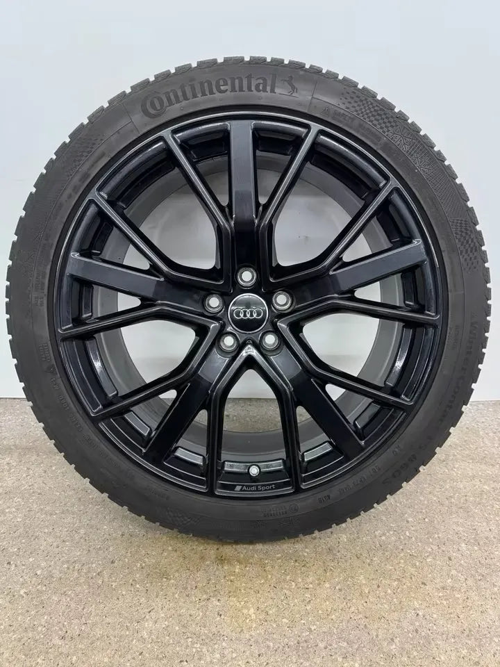 TOP Original Audi Q3 RSQ3 F3 FJ 20 Zoll Winterräder Winterreifen Felgen 83A601025A 83A601025T Alufelgen Audi Sport RS Q3 Schwarz Black 8,5x20 ET38 5x112 255/40 R20 101W Winterradsatz Sportback