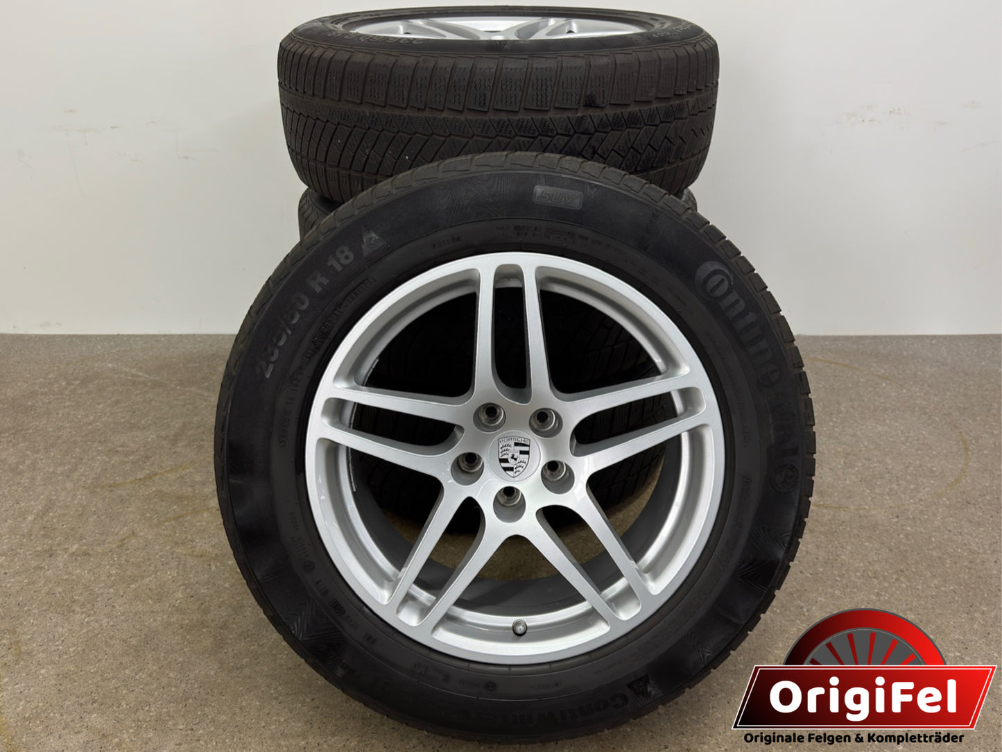 TOP Original Porsche Macan I 1 II 2 18 Zoll Felgen Alufelgen 95B601025DC 95B601025DD 8x18 ET21 9x18 ET21 95B SUV Silber Sport Felgensatz RDKS NO REIFEN NUR TRANSPORTSCHUTZ