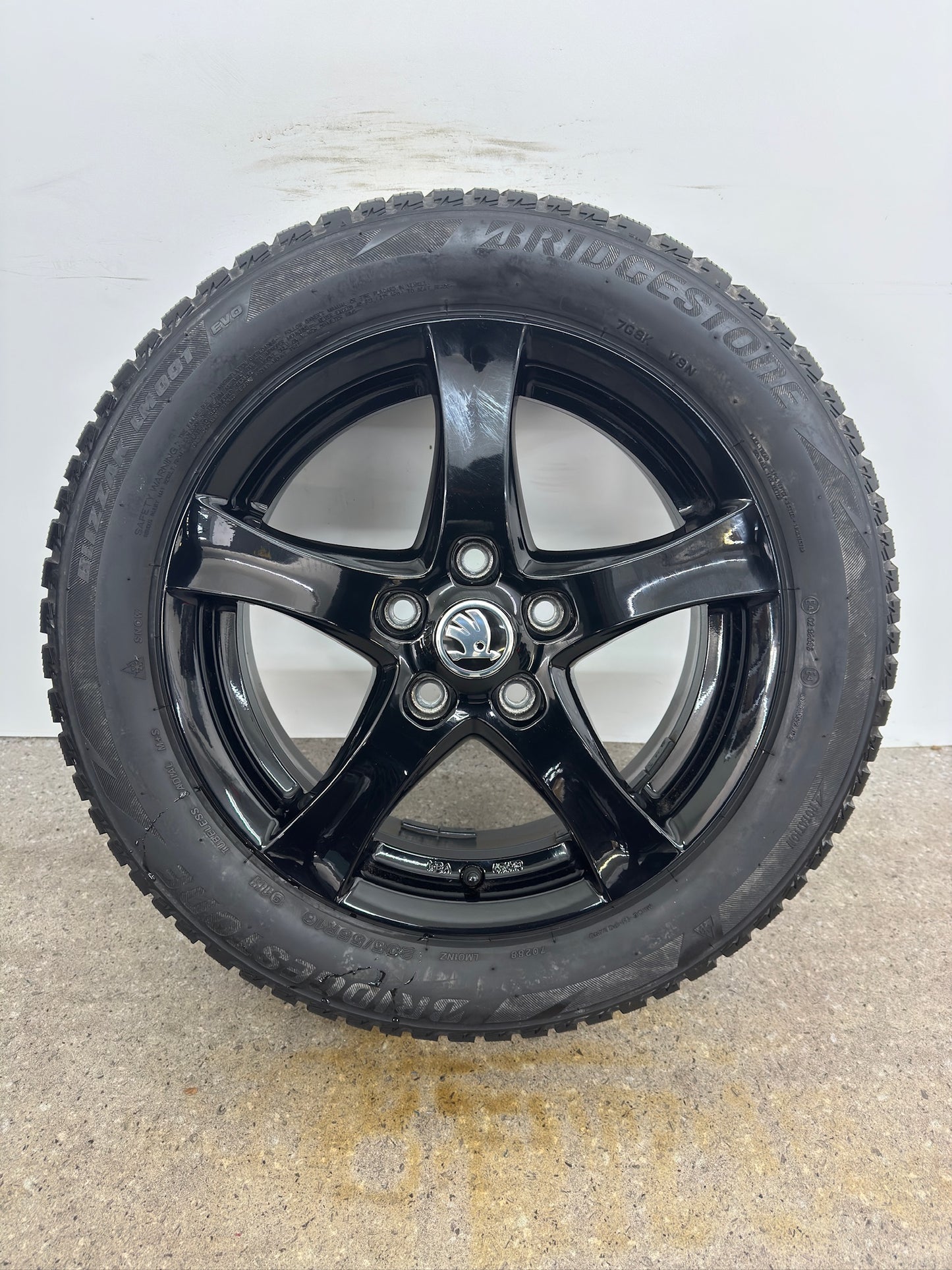 TOP Original Skoda Octavia III 3 5E 16 Zoll Felgen Schwarz KBA 49473 Alufelgen 6x16 ET48 5x112 Kombi Limousine Felgensatz