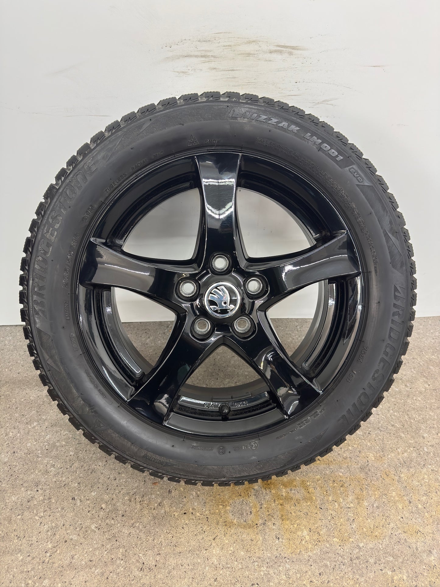 TOP Original Skoda Octavia III 3 5E 16 Zoll Felgen Schwarz KBA 49473 Alufelgen 6x16 ET48 5x112 Kombi Limousine Felgensatz