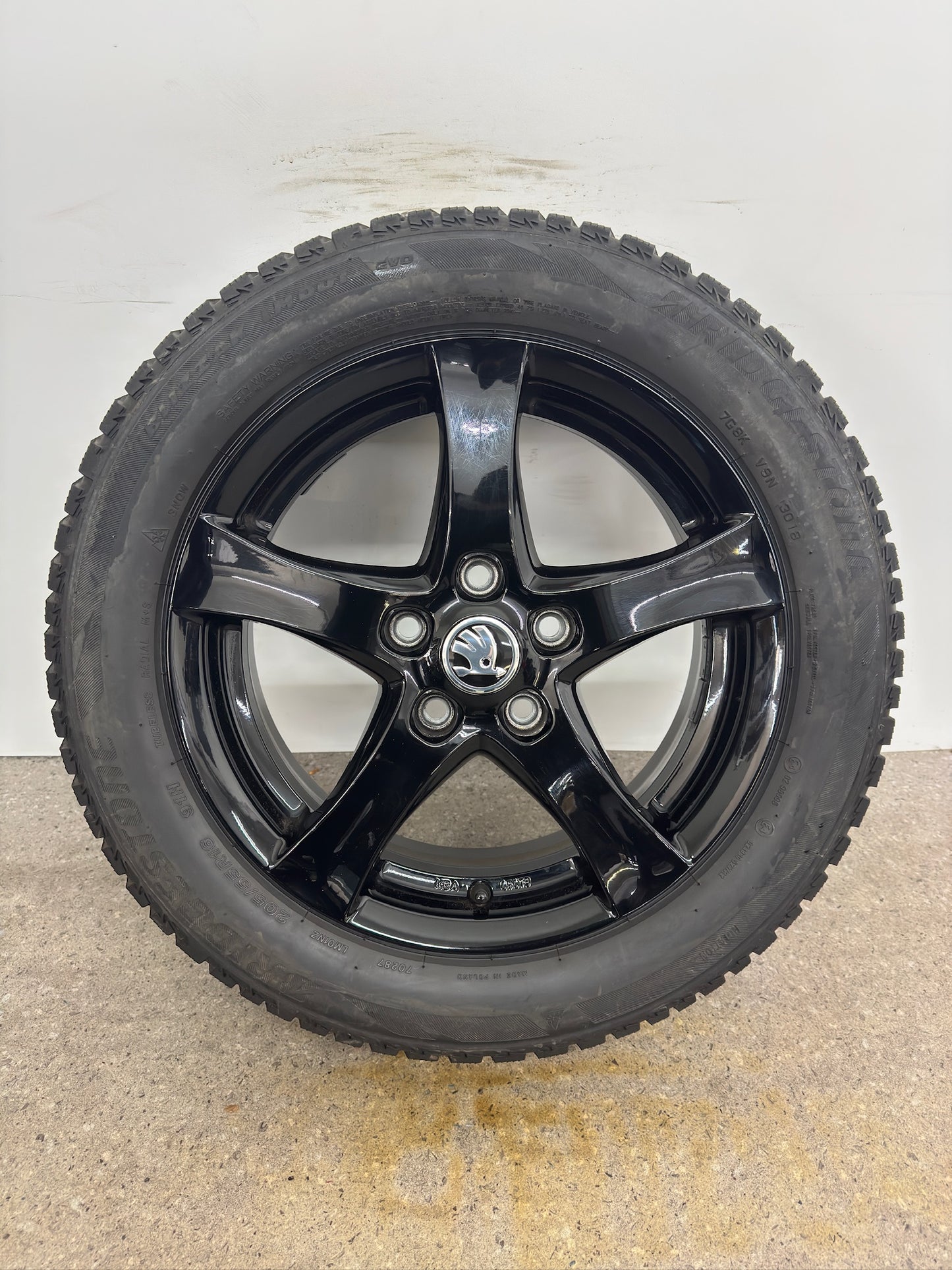 TOP Original Skoda Octavia III 3 5E 16 Zoll Felgen Schwarz KBA 49473 Alufelgen 6x16 ET48 5x112 Kombi Limousine Felgensatz