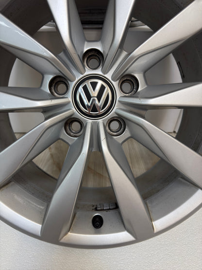 TOP Original VW Golf VII 7 5G 17 Zoll Dijon Felgen Alufelgen 5G0601025CH 7x17 ET49 Silber Variant Kombi Limousine GTI GTD R-Line 5x112 Felgensatz MwSt. auweisbar