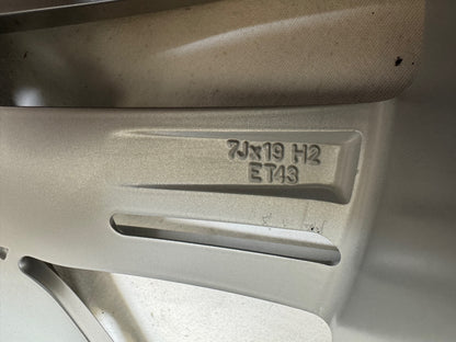 TOP Original VW Tiguan II 2 Allspace 19 Zoll Auckland Felgen Alufelgen 5NA601025N 5NA601025F 7x19 ET43 5x112 AD1 5N 5NA SUV 5x112 R-Line Edition Silber Felgensatz MwSt. ausweisbar