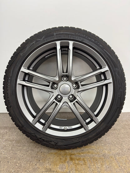 TOP Tesla Model 3 18 Zoll Winterräder Winterreifen Felgen Alufelgen BLE Sensoren RDKS Refresh 2020 Anthrazit M+S 235/45 R18 98V Winterradsatz 5x114,3 8x18 ET40 KBA 51744