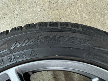 TOP Tesla Model 3 18 Zoll Winterräder Winterreifen Felgen Alufelgen BLE Sensoren RDKS Refresh 2020 Anthrazit M+S 235/45 R18 98V Winterradsatz 5x114,3 8x18 ET40 KBA 51744
