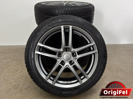 TOP Tesla Model 3 18 Zoll Winterräder Winterreifen Felgen Alufelgen BLE Sensoren RDKS Refresh 2020 Anthrazit M+S 235/45 R18 98V Winterradsatz 5x114,3 8x18 ET40 KBA 51744