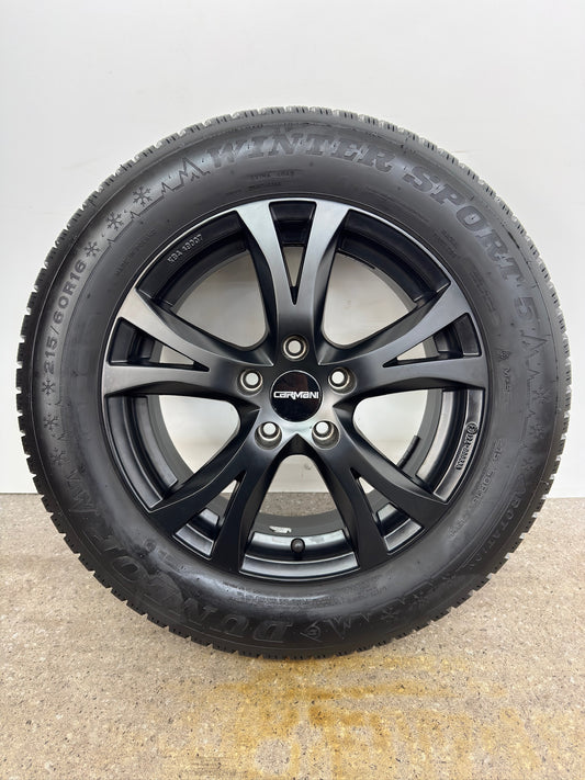 TOP VW Passat B8 3G Beetle 5C Seat Ateca 5FP Skoda Superb III 3 3T Yeti 5L 16 Zoll Winterräder Winterreifen Felgen Alufelgen Schwarz Matt M+S Limousine Kombi Winterradsatz