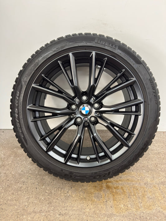 TOP ZUSTAND DOT22 Original BMW 2er G42 3er G20 G21 4er G22 G23 18 Zoll M 796M Winterräder Winterreifen Felgen 6885305 Alufelgen Schwarz 225/45 R18 95H RunFlat RFT RSC * Winterrradsatz MwSt.