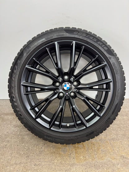 TOP ZUSTAND DOT22 Original BMW 2er G42 3er G20 G21 4er G22 G23 18 Zoll M 796M Winterräder Winterreifen Felgen 6885305 Alufelgen Schwarz 225/45 R18 95H RunFlat RFT RSC * Winterrradsatz MwSt.
